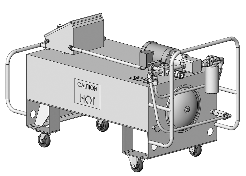 Oil Preheat and Supply Cart