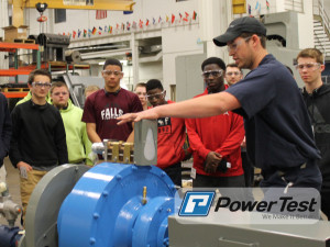 Students Visit Power Test