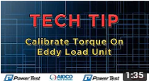 How to Calibrate Torque on a Power Test Eddy Load Unit